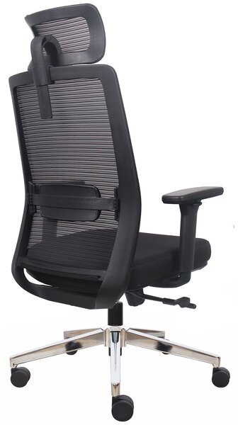 Ergonomiczny fotel biurowy siatkowy Prospero, zgodny z normą BHP