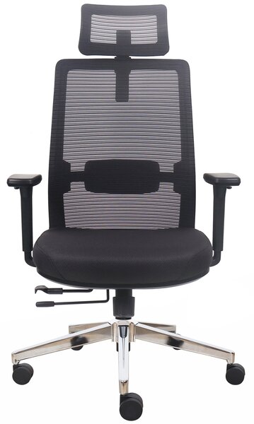 Ergonomiczny fotel biurowy siatkowy Prospero, zgodny z normą BHP