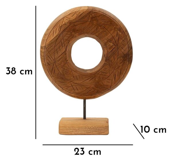 Drewniana figurka (wysokość 38 cm) Dorat – Mauro Ferretti