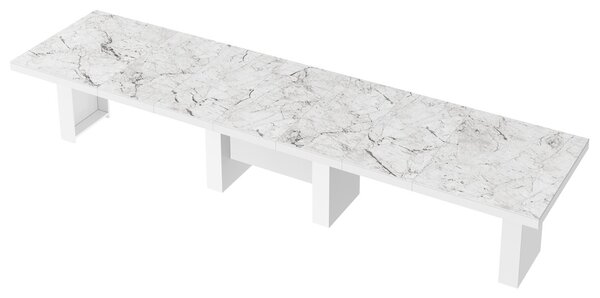 Rozkładany do 400 cm stół Largo Hubertus marmur połysk
