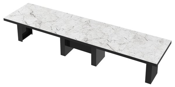 Rozkładany do 400 cm stół Largo Hubertus marmur połysk