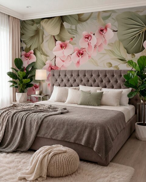 Fototapety Orchidee, wiszące kwiaty, Fototapety Kwiaty, w05619 : Uwalls.pl