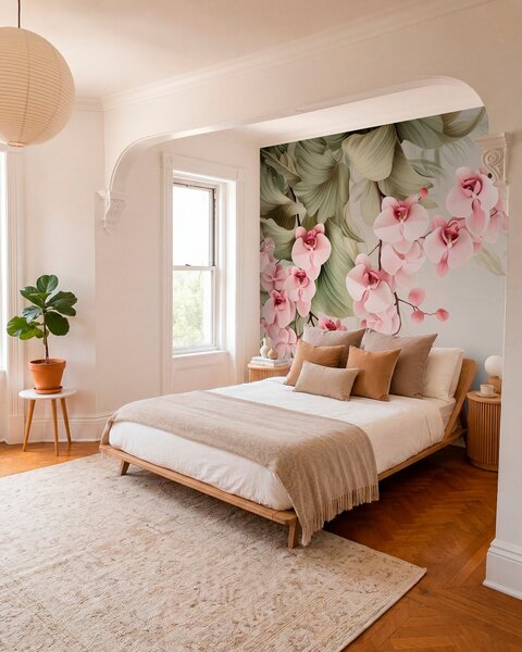 Fototapety Orchidee, wiszące kwiaty, Fototapety Kwiaty, w05619 : Uwalls.pl
