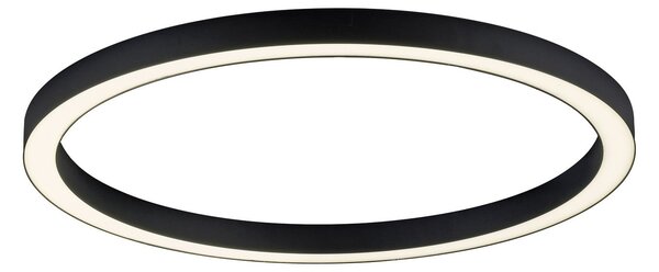 Lampa Sufitowa PURE, PURE Lines Round, ściemnialny, czarny, salon, metal, nowoczesny