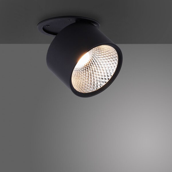 Lampa Sufitowa PURE, Nola, ściemnialny, czarny, salon, metal, nowoczesny