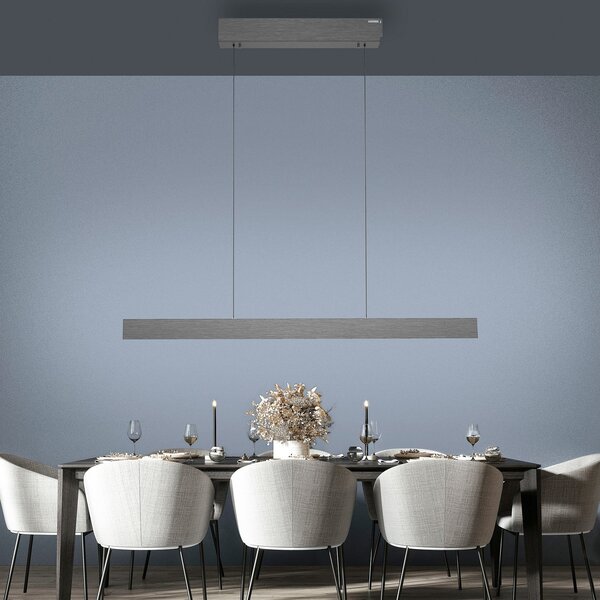 Lampa Wisząca PURE, PURE E-Motion, ściemnialny, szary, salon, metal, nowoczesny