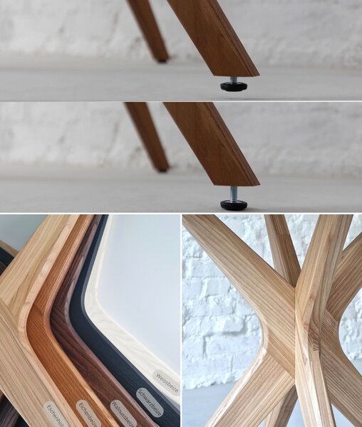 Okrągły stół Jubi MDF 90 cm rozsuwany do 130 cm