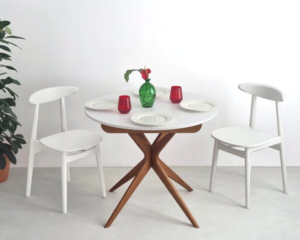 Okrągły stół Jubi MDF 90 cm rozsuwany do 130 cm