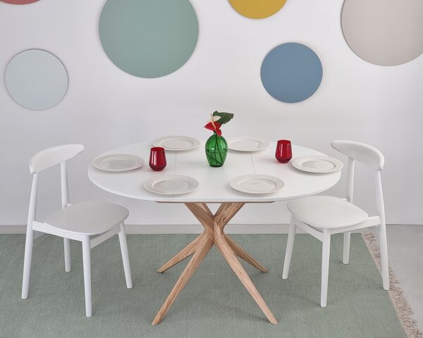 Okrągły stół Jubi MDF 90 cm rozsuwany do 130 cm