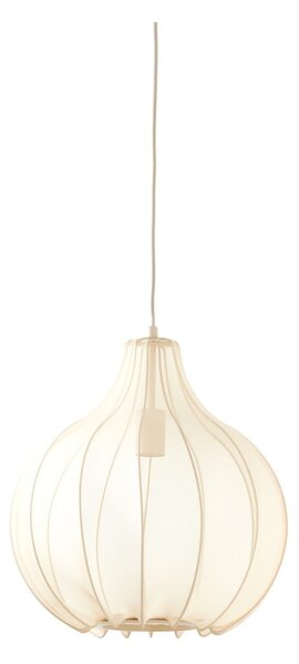 Beżowa lampa wisząca z tekstylnym kloszem ø 39 cm Elati – Light & Living