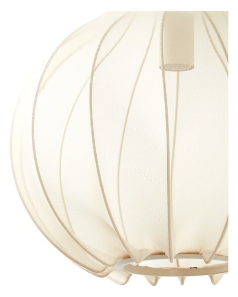 Beżowa lampa wisząca z tekstylnym kloszem ø 39 cm Elati – Light & Living