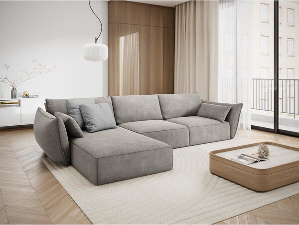 Jasnoszary narożnik (lewostronny) Vanda – Mazzini Sofas