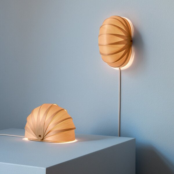 Lampa Stołowa Tom Rossau, ST908, drewniany, salon, drewno, design