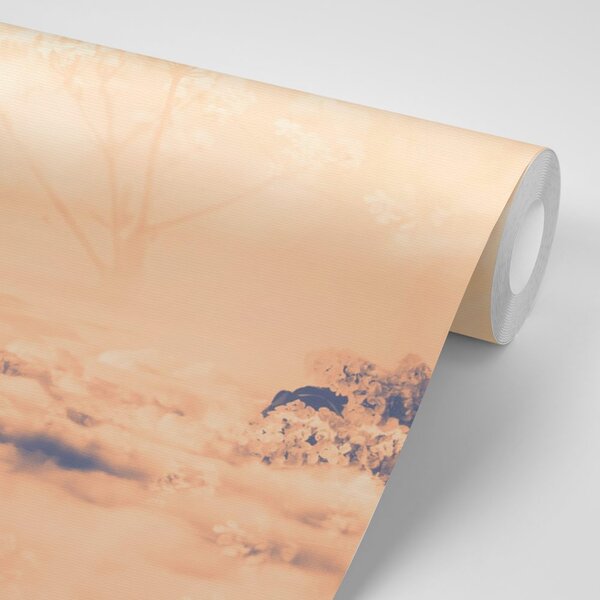 Tapeta w ramionach drzew Peach Fuzz