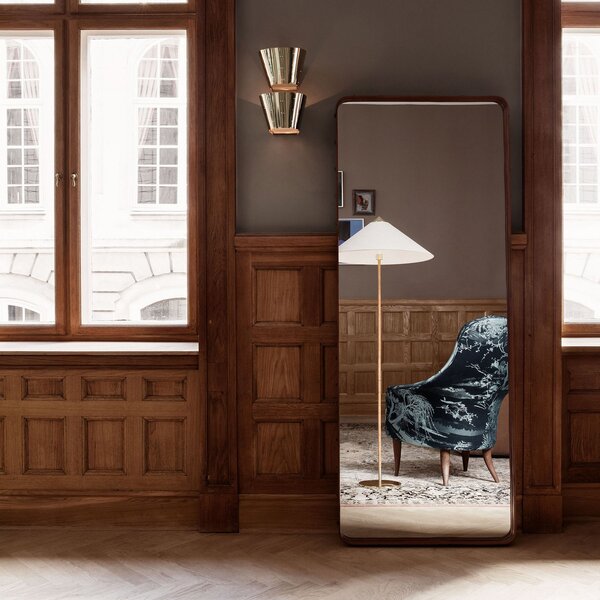 Lampa Podłogowa GUBI, 9602, biały, salon, tkanina | tekstylia, design