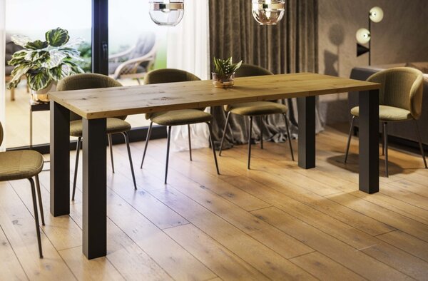 Stół Juka 215 z blatem 80x80 rozkładany do 215 cm
