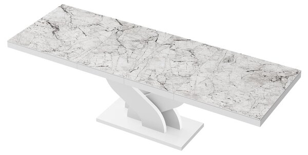 Stół rozkładany z marmurowym blatem Bella Hubertus marmur połysk