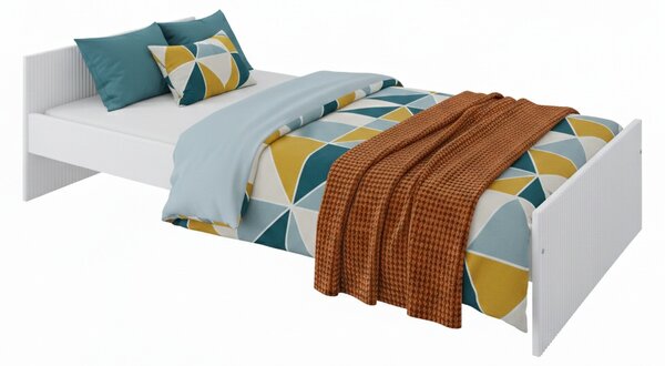 Zestaw mebli młodzieżowych Cozy LOFT Young biały - Łóżko 200x90, szafa, regał, komoda, biurko