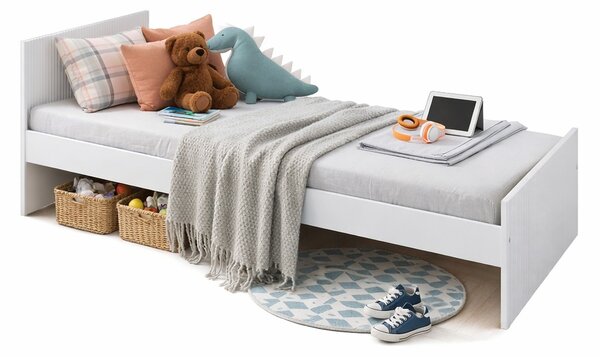 Zestaw mebli młodzieżowych Cozy LOFT Young biały - Łóżko 160x80, szafa, regał, komoda, biurko