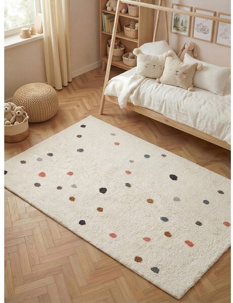 Kremowy bawełniany dywan dziecięcy odpowiedni do prania/tkany ręcznie 140x200 cm Snuggle Pippo – Hanse Home