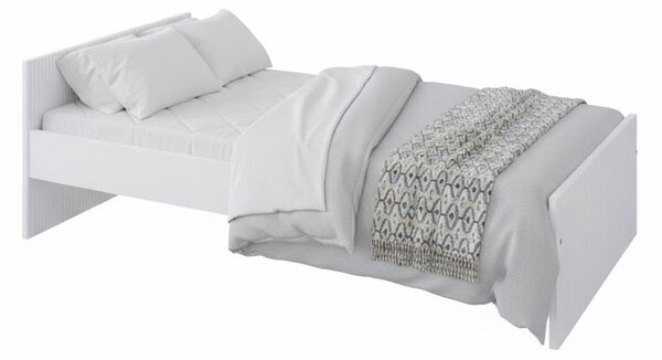 Zestaw mebli młodzieżowych Cozy LOFT Young biały - Łóżko 160x80, szafa, regał, komoda, biurko