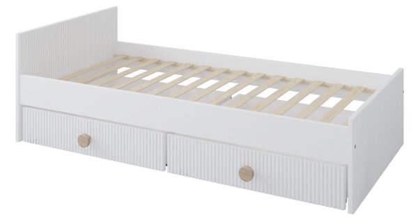 Zestaw mebli młodzieżowych Cozy LOFT Young biały - Łóżko 160x80, szafa, regał, komoda, biurko