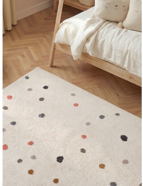 Kremowy bawełniany dywan dziecięcy odpowiedni do prania/tkany ręcznie 140x200 cm Snuggle Pippo – Hanse Home