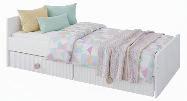 Zestaw mebli młodzieżowych Cozy LOFT Young biały - Łóżko 160x80, szafa, regał, komoda, biurko