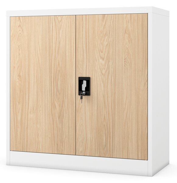 Szafka biurowa Eco Design Beata 90x40x93 cm biały/dąb sonoma
