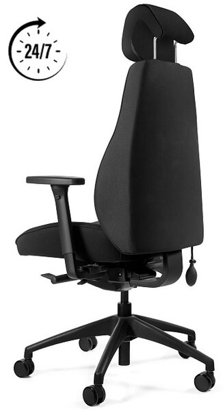 Ergonomiczny fotel biurowy Ice 24/7, zgodny z normą BHP