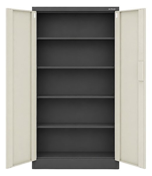 Biurowa szafa metalowa z zamkiem na szyfr antracytowa / dąb sonoma: Eco Design DANIEL, 900 x 1850 x 400 mm