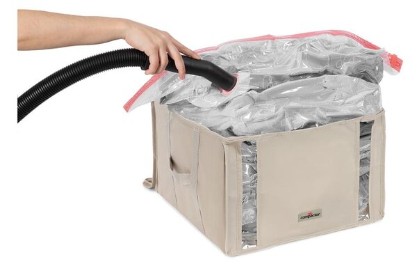 Tekstylny pojemnik do przechowywania ubrań próżniowy 42x40x25 cm Life – Compactor