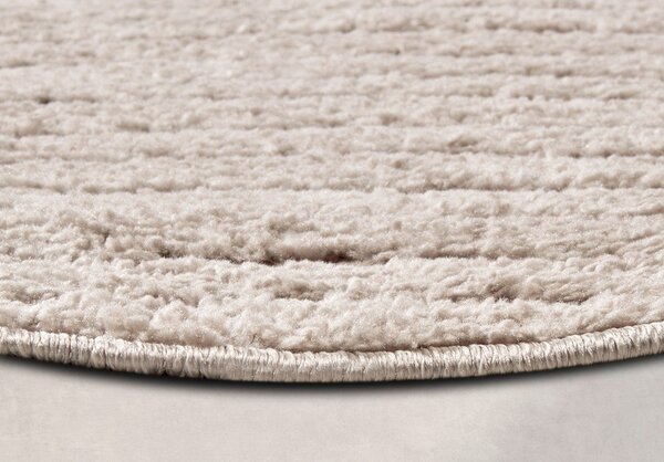 Beżowy okrągły dywan ø 160 cm Panglao New York Taupe – Elle Decoration