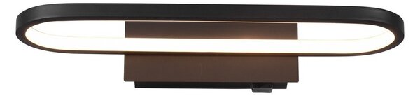 Kinkiet LED w kolorze matowej czerni (dł. 40 cm) Gianni – Trio