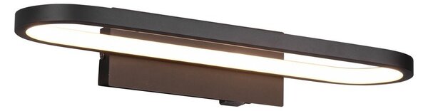 Kinkiet LED w kolorze matowej czerni (dł. 40 cm) Gianni – Trio
