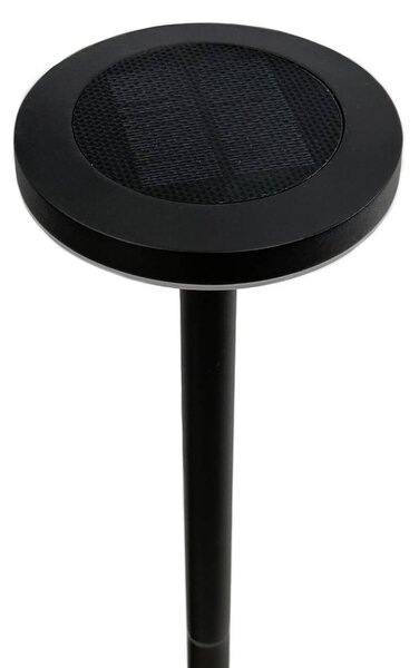 Dyberg Larsen Słupek ogrodowy LED Otera 50 cm, z wbijanym trzonkiem, IP44, czarny, aluminium, nowoczesny
