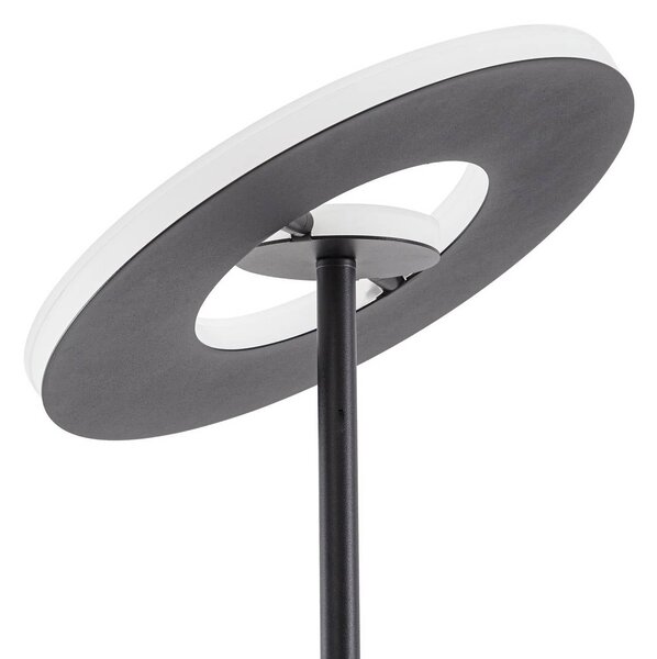 Lampa stojąca LED Raymond Lucande, możliwość ściemniania, czarny, salon / jadalnia, metal, nowoczesny
