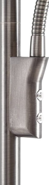 Lampa stojąca LED Raymond Lucande, możliwość ściemniania, aluminiowy / szary / cynkowy, salon / jadalnia, metal, nowoczesny