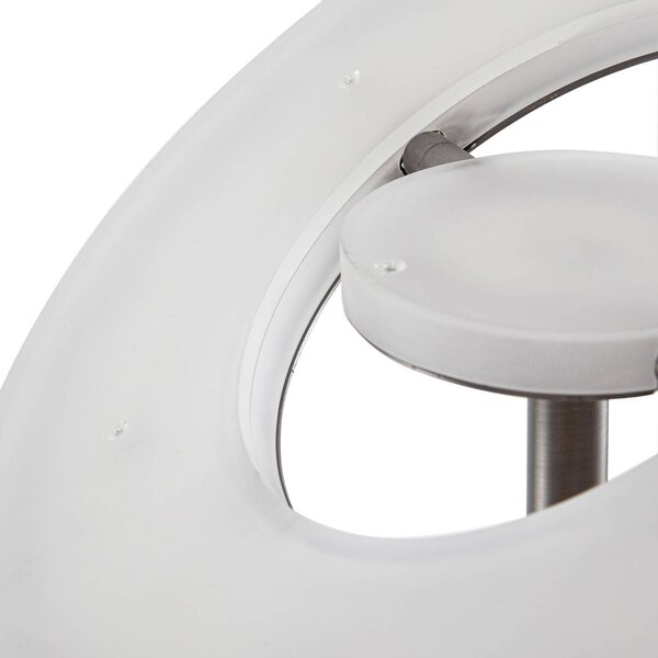 Lampa stojąca LED Raymond Lucande, możliwość ściemniania, aluminiowy / szary / cynkowy, salon / jadalnia, metal, nowoczesny