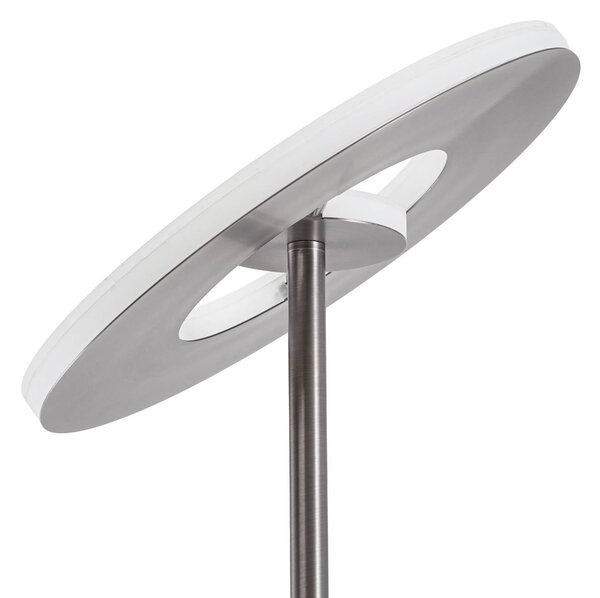 Lampa stojąca LED Raymond Lucande, możliwość ściemniania, aluminiowy / szary / cynkowy, salon / jadalnia, metal, nowoczesny