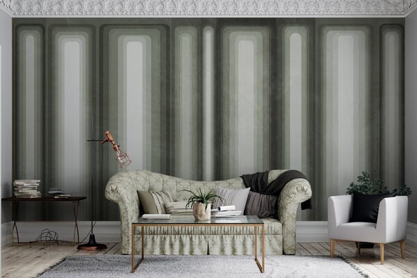 Fototapety Teksturowane, abstrakcyjne, pionowe prostokąty o zaokrąglonych krawędziach w stonowanych, Fototapety Geometryczne, w09905v2 : Uwalls.pl
