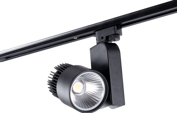Reflektor Szynowy 1-fazowy LED Track Light 30W Czarny - Barwa Biała Ciepła