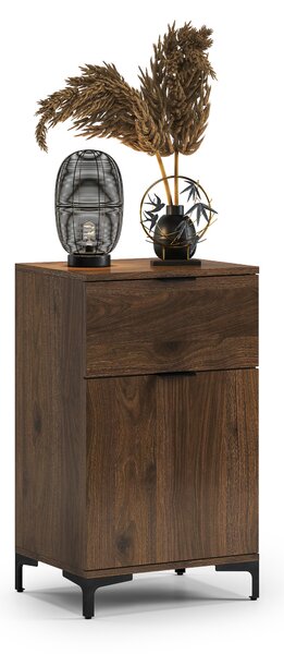 Komoda LANA K-50S Orzech Elegant - SZAFKA STOJĄCA Z SZUFLADĄ