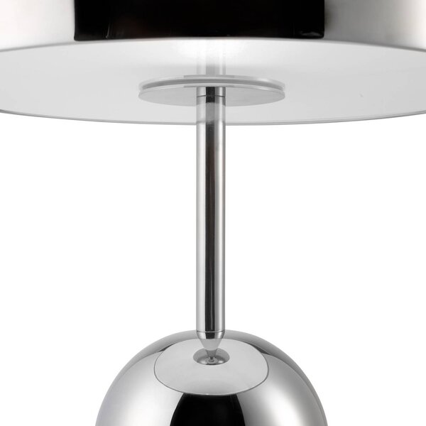Tom Dixon Lampa stołowa design Bell, możliwość ściemniania, chromowy / srebrny, salon / jadalnia, metal, design