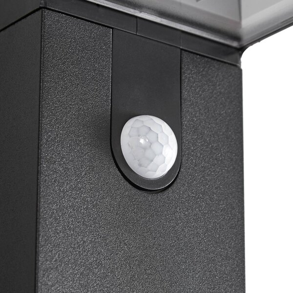 Lampa zewnętrzna z czujnikiem ruchu Aurino PRIOS, czarny, aluminium