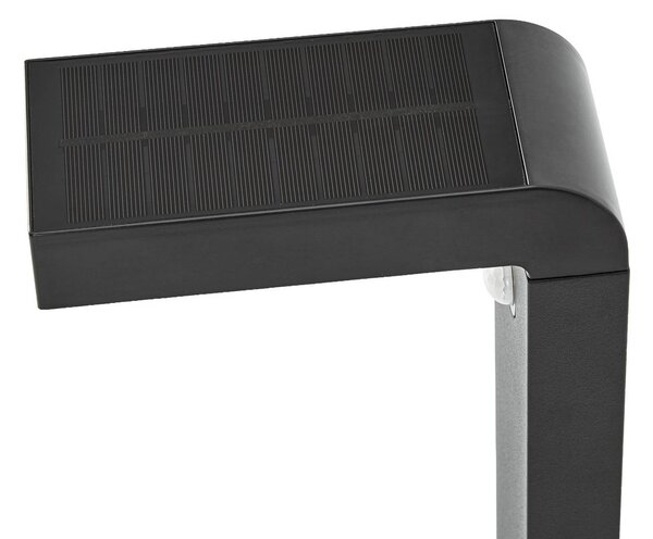 Prios LED-Solar-słupek oświetleniowy Aurino, czarny, 75 cm, czujnik Aurino PRIOS, czarny, aluminium