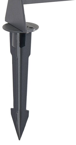 Lindby lampa stojąca LED Zavio, antracyt, szpikulec do ziemi, IP65 Zavio, czarny, aluminium, nowoczesny