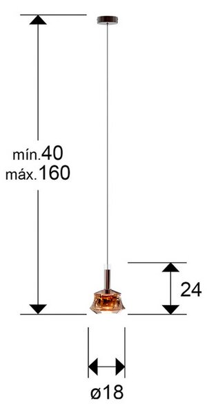 Schuller Valencia Lampa wisząca szklana Scarlett, możliwość ściemniania, kremowy / amber, salon / jadalnia, szkło
