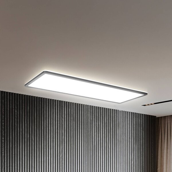 B.K. Licht Panel LED Slim, możliwość ściemniania, czarny, biuro, tworzywo sztuczne