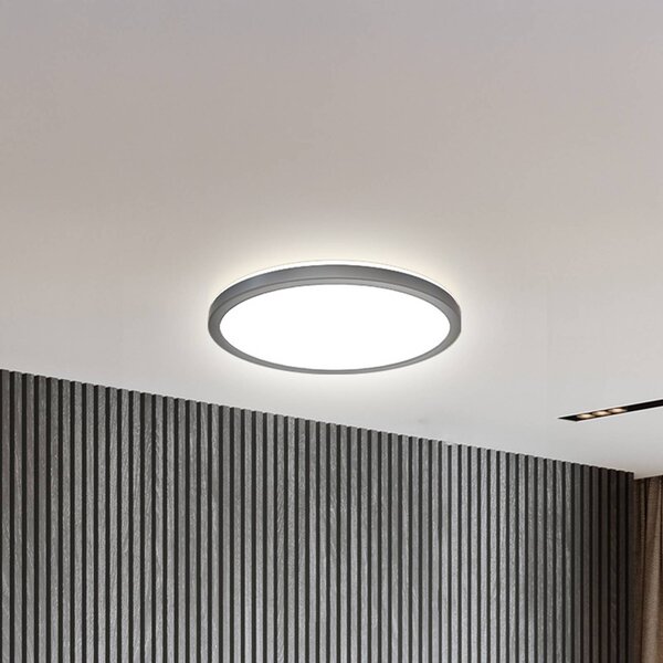 B.K. Licht Panel LED Slim, możliwość ściemniania, czarny, biuro, tworzywo sztuczne